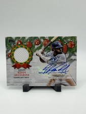 2022 Topps Holiday Relic Auto Randy Arozarena /25