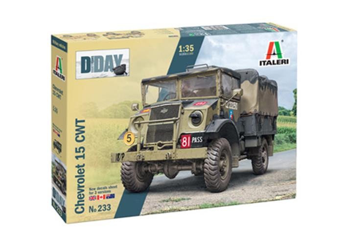 ITALERI 1/35 1:35 Chevrolet 15 CWT RR MODEL MILITARY KIT 233