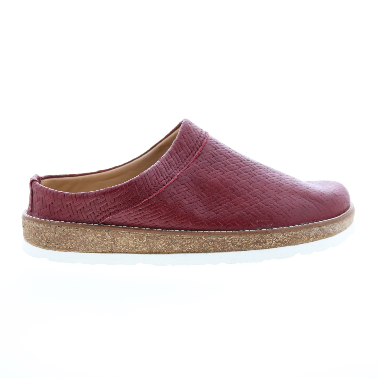 Haflinger Travel 818010-1670H Женские красные кожаные слипоны на плоской подошве-сабо 40 14190₽