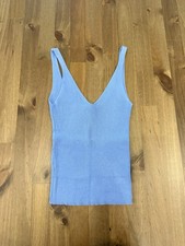 Mango Blue Vest Top Size Small New Without Tags Summer Top