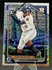 2024 Bowman Chrome Shimmer Refractor BCP-208 Waner Luciano 1st SP Houston Astros