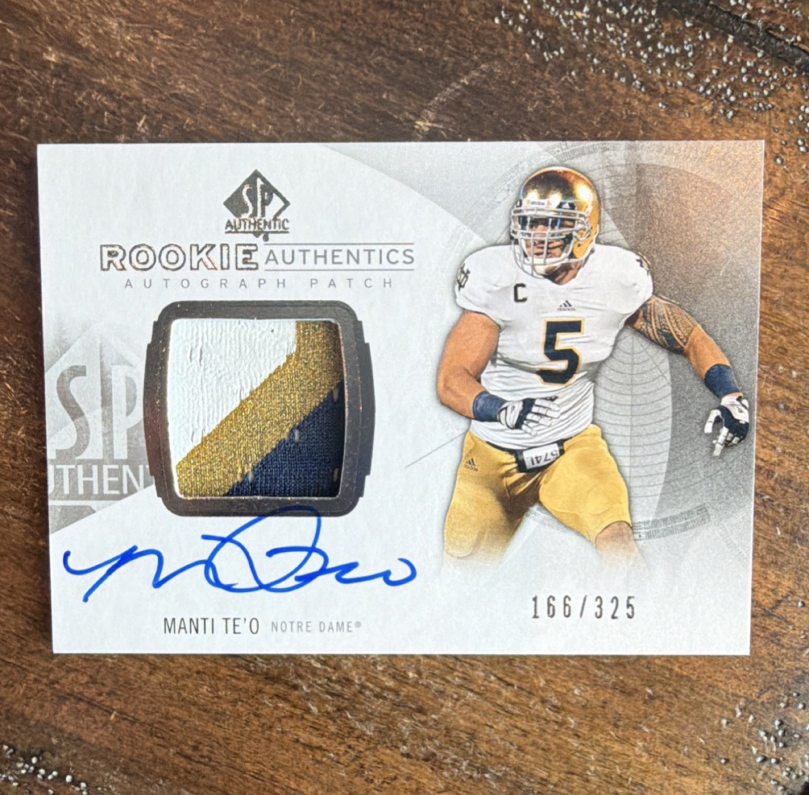 Manti Te'o SP Authentic #184 Autograph Patch