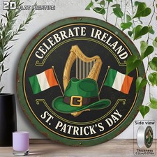 Tin Metal Signs Home D cor Vintage St. Patrick'S Day Decorative Plaque Featuring