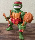 Vintage TMNT Raphael, Storage Shell Raph 1990 Playmates Toys Action Figure