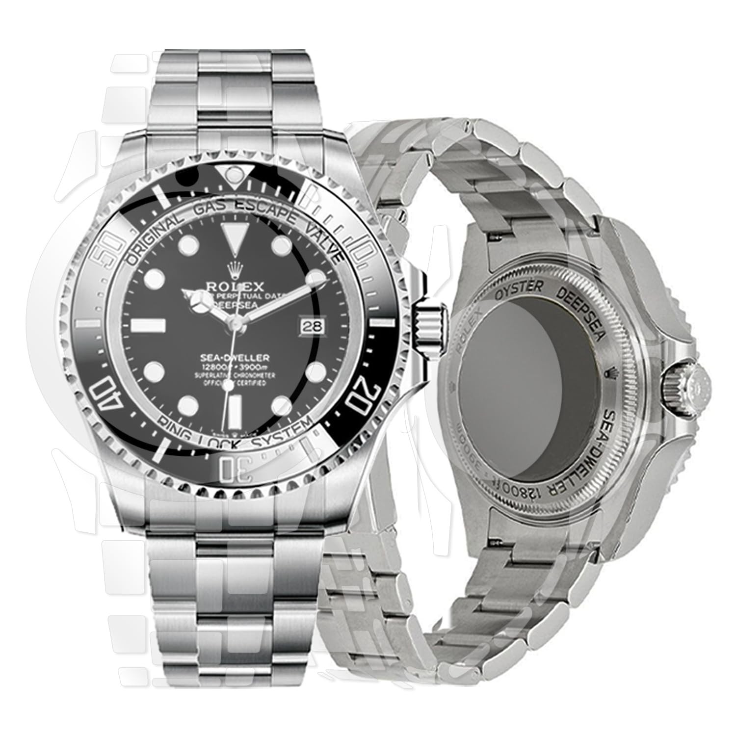 skoko Full Body Protection Film for Rolex Sea Dweller Deepsea 44mm Clear Skin