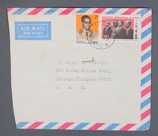 MayfairStamps Congo Apollo 11 Astronauts to Chicago IL Air Mail Cover aaz_19457