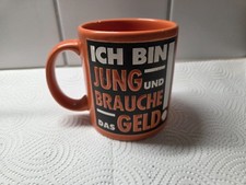 Wächtersbach Keramik Tasse Orange Ich bin jung