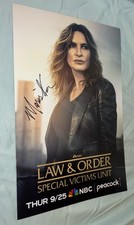 Mariska Hargitay Signed 12x18 Photo Law & Order SVU