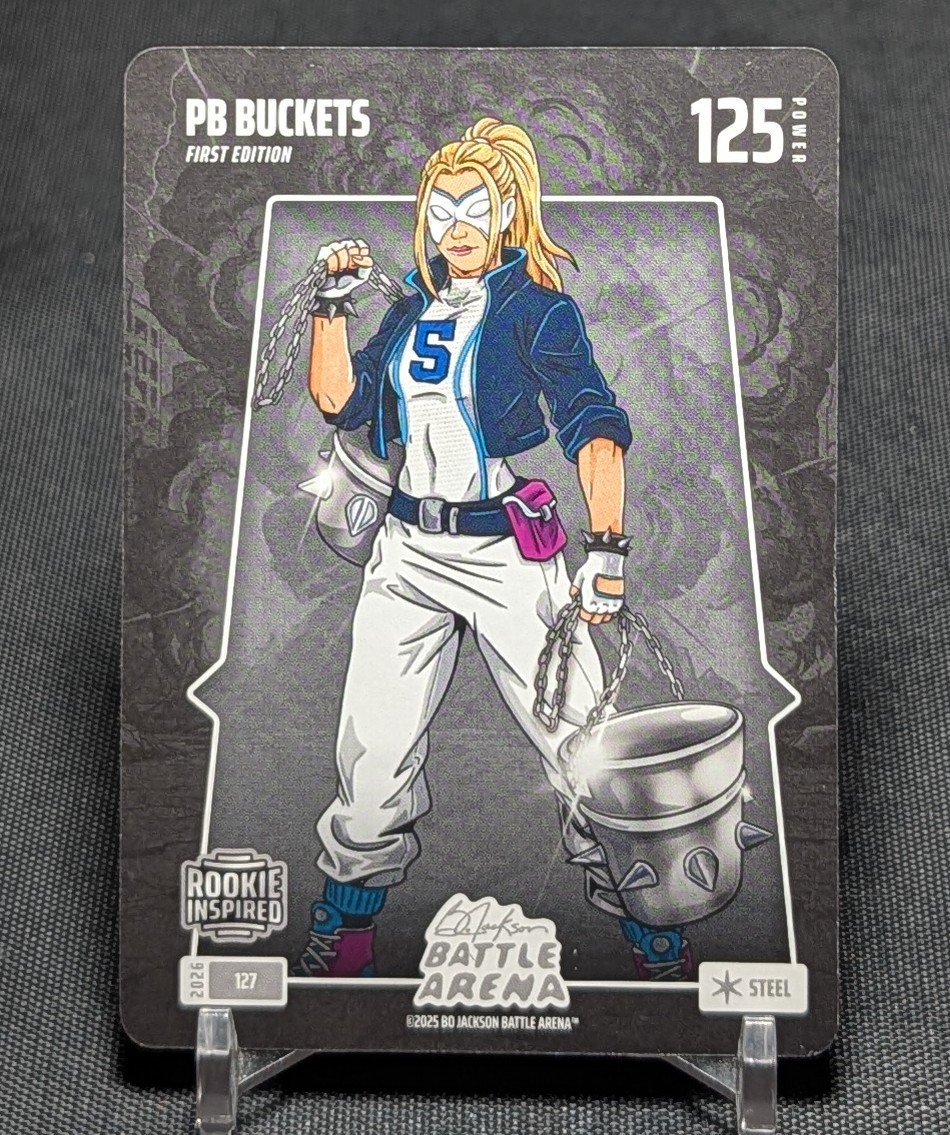 Paige Bueckers PB Buckets Steel Rookie 2026 Bo Jackson Battle Arena #127 Wings