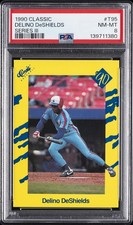 1990 CLASSIC SERIES III #T95 DELINO DESHIELDS PSA 8
