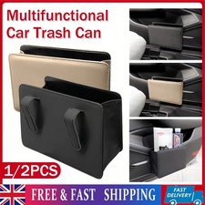 Car Rubbish Bin Seat Hang Waste Basket Foldable Waterproof For Van Truck Caravan