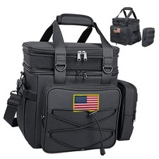 Tactical Lunch Box for Men, 20L Expandable Double Insulated Cooler Bag with