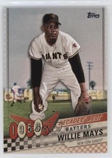 2020 Topps Decades Best Batters Willie Mays #DB-17 HOF