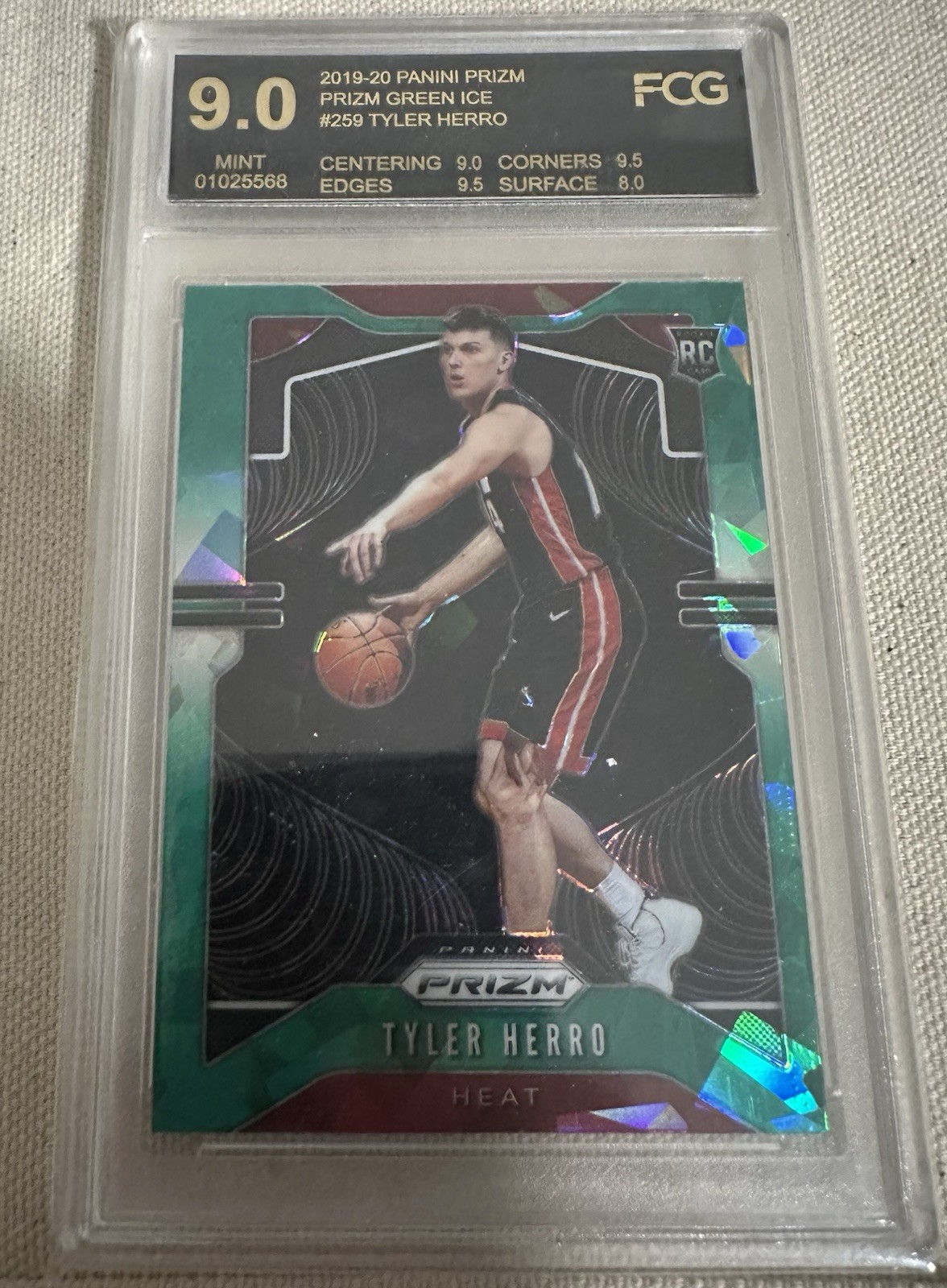 2019-20 Panini Prizm - Rookie Tyler Herro #259 Green Ice Prizm (RC)