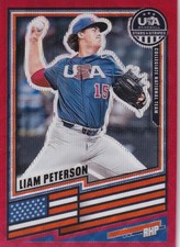 2026 Stars & Stripes USA  Ruby Red Wave Liam Peterson #38 PWE