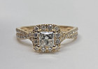 14k Yellow Gold Lab Grown Princess Cut Diamond Ring Aprx 0.75 CTW 3.1g Size 6.75 — photo 3