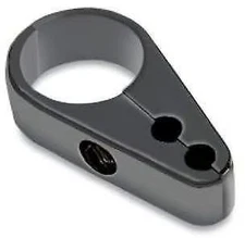 Drag Specialties Die-Cast Throttle/Idle Dual Cable Clamp - 1in. - Black