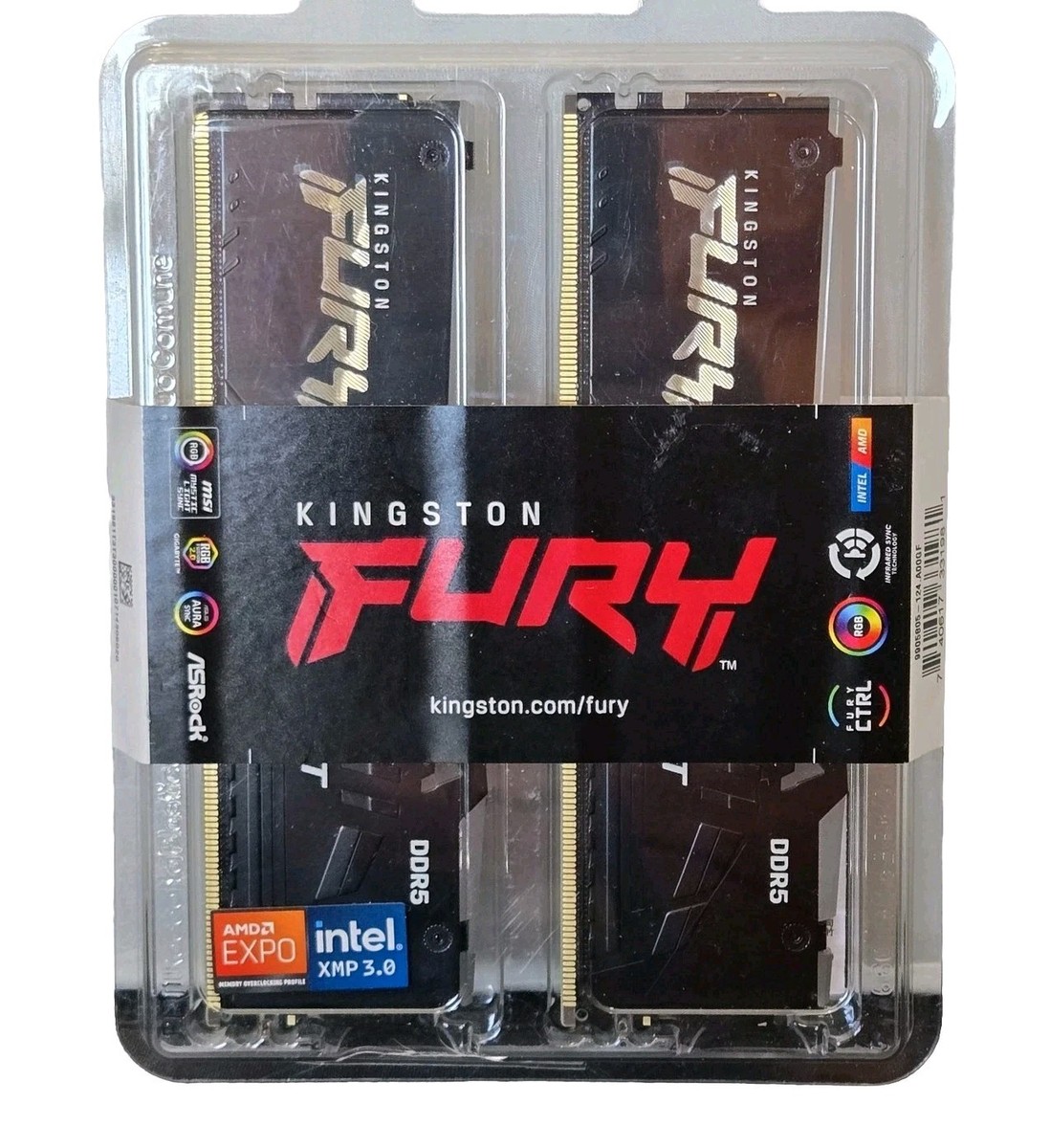 Kingston FURY (8GB×2枚)16GB DDR5-5200 Kingston Technology FURY Beast memoria 16 GB 2 x 8 GB DDR5 5200