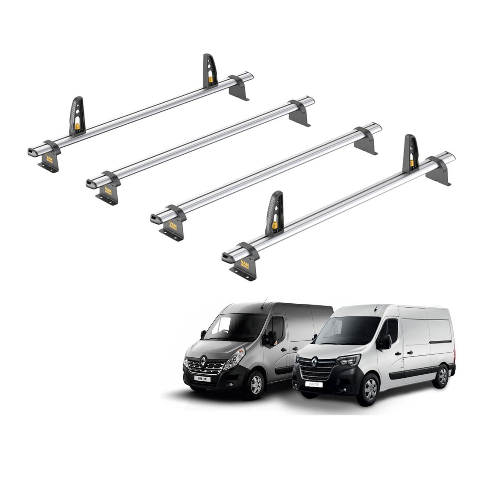 Renault Master Roof Rack for 2010+ x4 Roof Bars Van Guard UltiBar+