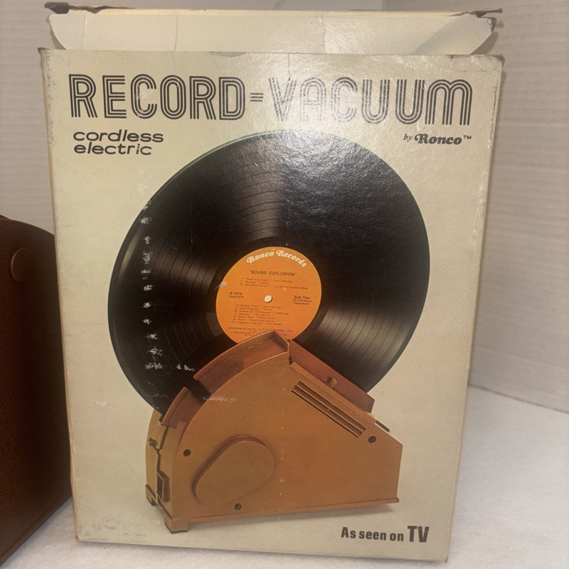 Vintage RONCO Record Vacuum LP Vinyl Cleaner  1979,  , Rare As Seen on TV