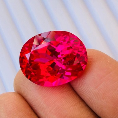 10.02 Ct+ Natural Pink Ruby Oval Cut Burma Ruby Loose Certified SG Gemstone S04