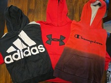 Lot of 3 - Under Armour/Adidas/Champion Boys Hoodies - Youth Medium 10/12