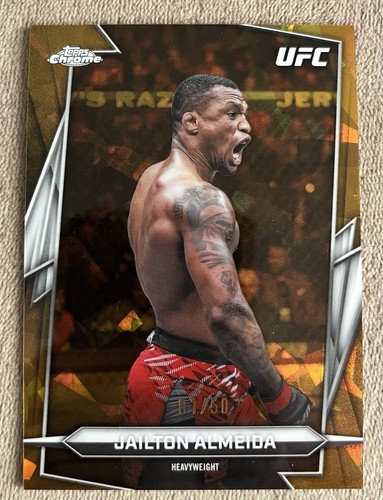 2026 Topps Chrome UFC Jailton Almeida #132 Gold Parallel 1/50 Bookend HW