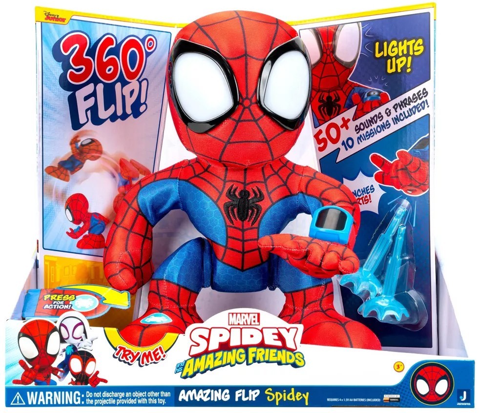 Marvel Spidey & His Amazing Friends Amazing Flip Spidey 12-Inch