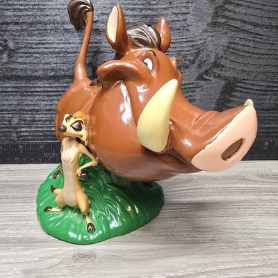Disney The Lion King Vinyl Bank TIMON & PUMBA  Enesco Piggy Bank Coin