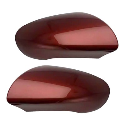 Pair Front Wing Mirror Cover Cap Casing Red Fit For Nissan Qashqai 2007-2014