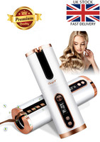 Cordless Curling Iron - Automatic Hair Curler with Built-in Rechargeable Battery