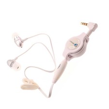 Retractable Earphones Wired Headphones Handsfree Mic Headset for Cell Phones
