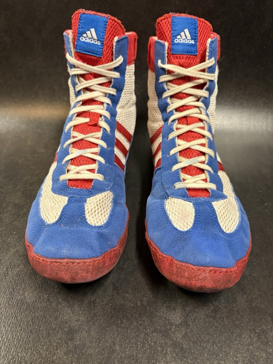 Adidas Red White And Blue Combat Speed 4s Very Rare Wrestling Shoes Size 11