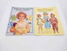 VTG Paper Doll Shirley Temple Books Lot Of 2 Dress Up New Uncut