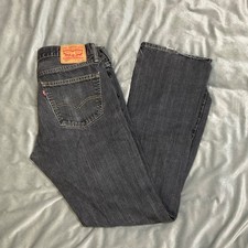 LEVI'S 527 JEANS SLIM CORTE BOTA NEGRO LAVADO HOMBRE TALLA 34X34