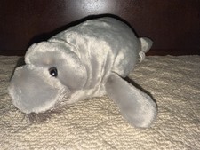 Wild Republic Plush Gray Manatee Sea Cow Stuffed Aquatic Animal EUC