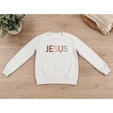 Jesus The Way Truth Life Youth Sweatshirt 11-12Y Christian Faith Pullover
