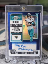 2023 Contenders Optic Brenton Strange Rookie Ticket Auto Blue /75