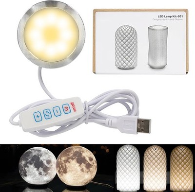 LED-Lampen-Set 001, drei Farben, für Bambu Lab Makerworld, 3D-Druck, 
