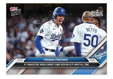 2024 Topps Now 868 Freddie Freeman 4th World Series Game Home Run HR PR-3912