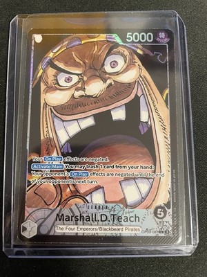 One Piece Emperors in the New World Marshall.D.Teach Alt Art OP09-081 NM english