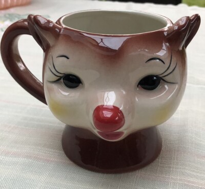 Laura Ashley Hirsch Tasse 10cm Weihnachten Rudolph Geschenkideen Weihnachtsdeko GC