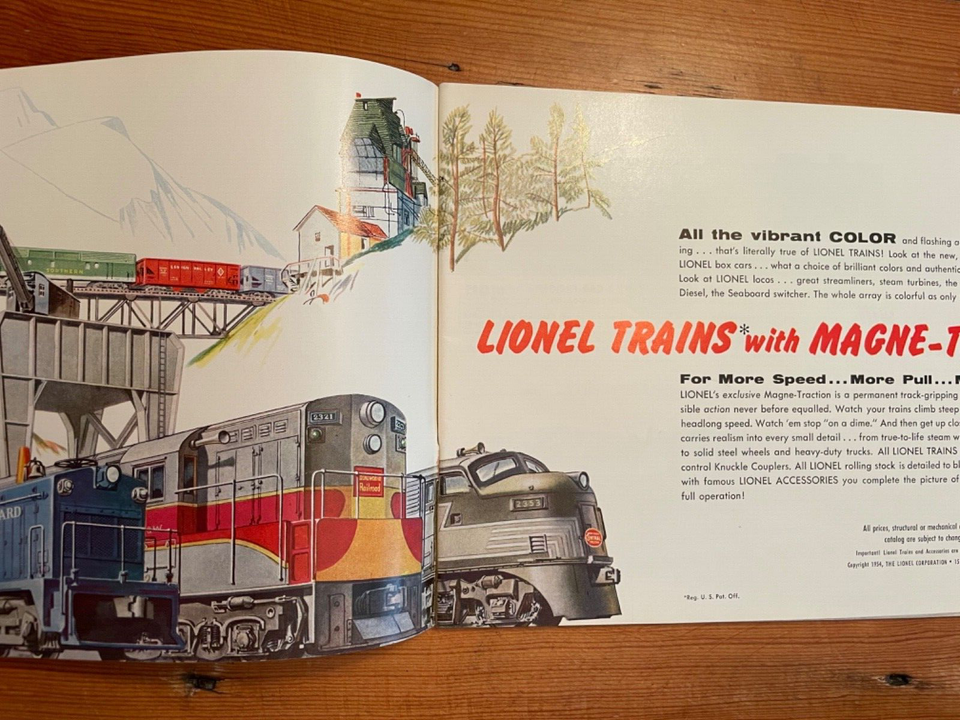 “Vintage” 1954 Lionel Trains Catalog Very Nice! eBay