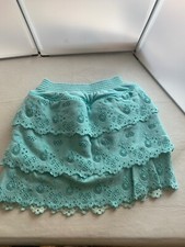 Oilily Skirt Girls Size 128- 8y Blue Layered New Without Tags