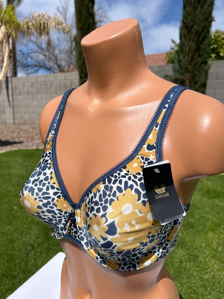 Wacoal 855292 основной красоты бесшовный футболка бюстгальтер 34D цветочный принт на косточках новый с Ярлыками - Изображение 2 из 4