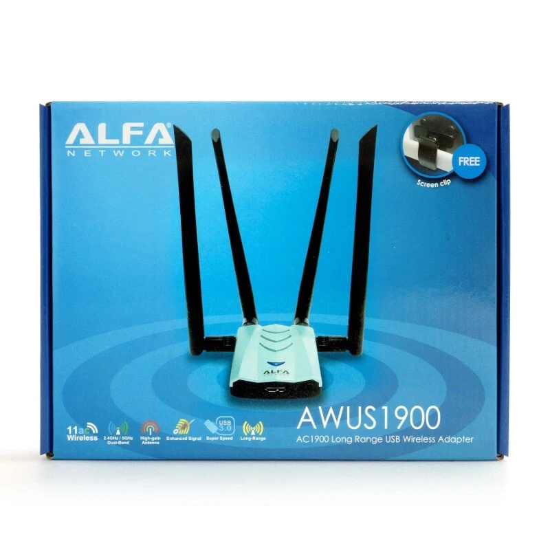 ALFA Network Ultra Wide Range Dual Band 802.11ac USB 3.0 WiFi Adapter (AWUS1900) - Bild 4 von 4