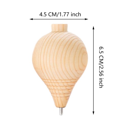 3Pcs Trompos DIY Holz Kreisel Kreisel für Kinder Anfänger Party Supplies - Bild 3 von 6