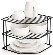 Frcctre 3-Tier Kitchen Corner Shelf Rack Counter and Cabinet Organizer,... 