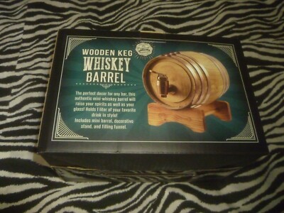 Wooden Keg Whiskey Barrel - Open Box 