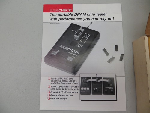 RAMCHECK Innovations 64kb/256kb Computer Dram Chip Tester 8338-AL made in USA - Picture 2 of 17